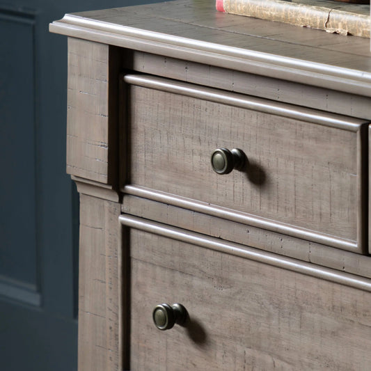 Rustic American Pine 7 Drawer Chest of Drawers - The Farthing