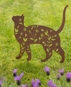 Rustic Cat Decorative Garden Stake - The Farthing