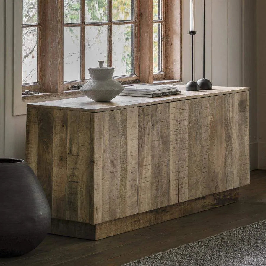 Rustic Chunky Mango Wood Sideboard