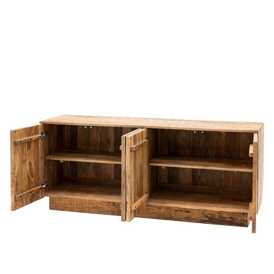 Rustic Chunky Mango Wood Sideboard - The Farthing