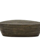 Rustic Dark Wood Angular Coffee Table - The Farthing