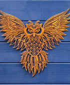 Rustic Flying Owl Metal Wall Art - The Farthing