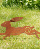 Rustic Hare Decorative Garden Stake - The Farthing