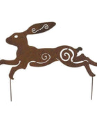 Rustic Hare Decorative Garden Stake - The Farthing