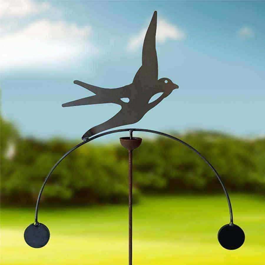 Rustic Metal Balancing Bird Garden Rocker - The Farthing
