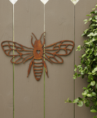 garden fence bee wall art