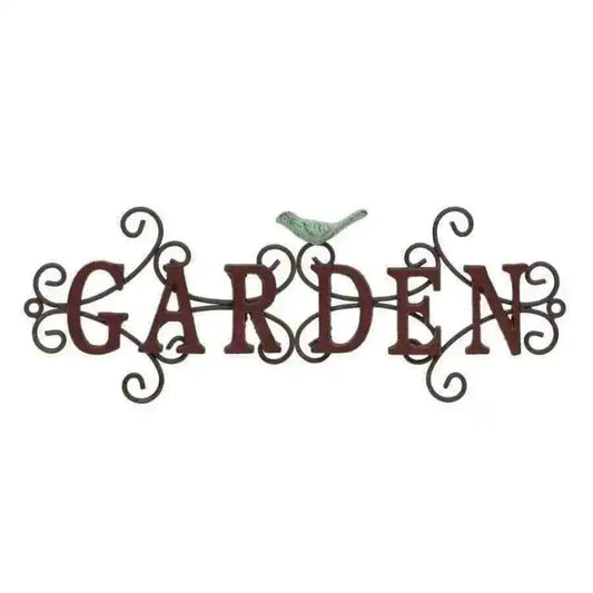 Rustic Metal Garden Wall Sign - The Farthing