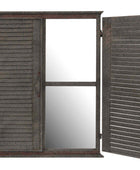 Rustic Outdoor Garden Shutter Mirror - The Farthing