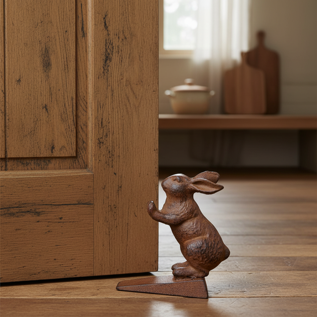 Rustic Rabbit Doorstop