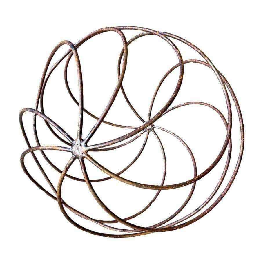 Rustic Rusty Metal Sphere Ornament - The Farthing