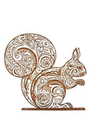 Rustic Rusty Squirrel Garden Silhouette - Wall / Fence Mounted - The Farthing