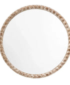 Rustic Weathered Round Mirror - choice of size - The Farthing
