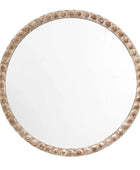 Rustic Weathered Round Mirror - choice of size - The Farthing