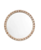 Rustic Weathered Round Mirror - choice of size - The Farthing