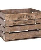 Rustic Wooden Storage Crate - The Farthing
