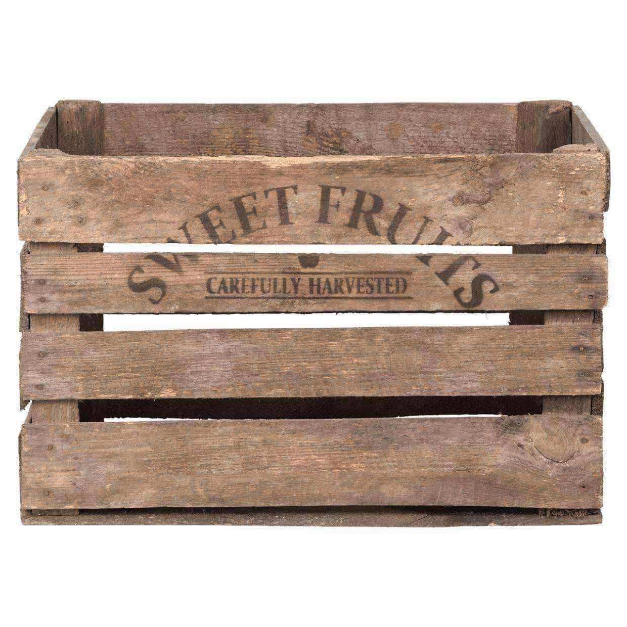 Rustic Wooden Storage Crate - The Farthing