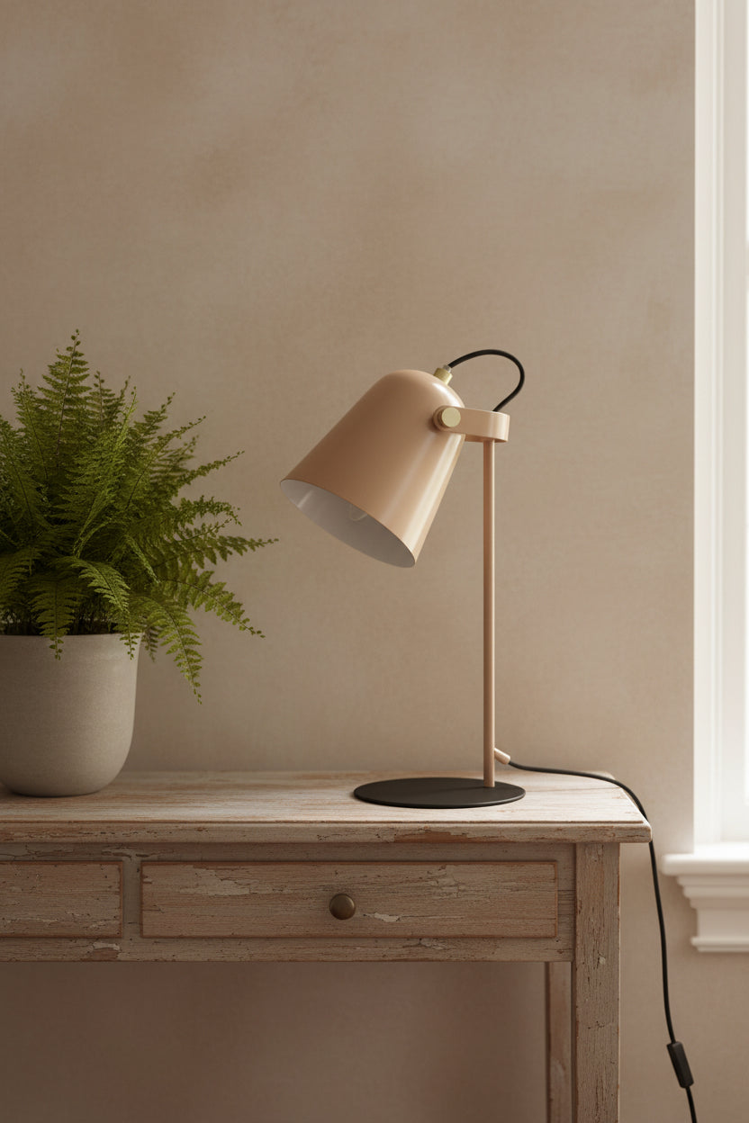 Sandy Beige Angle Desk Lamp - The Farthing