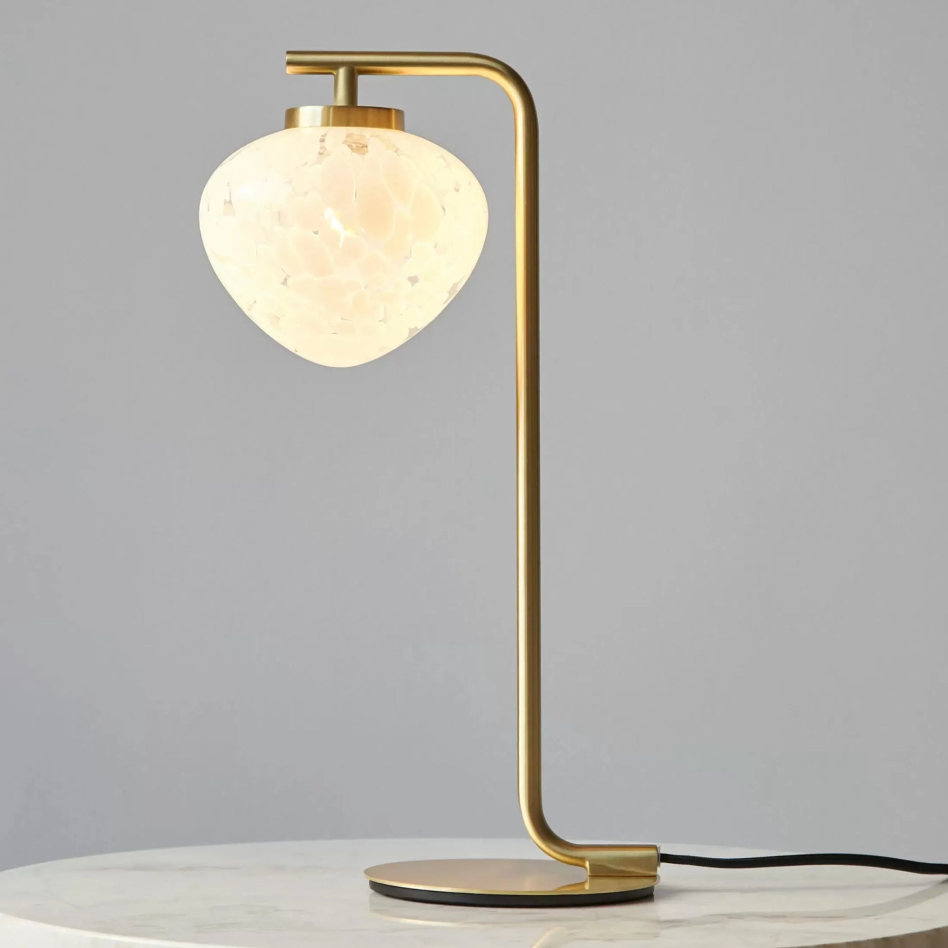 Satin Brass Art Deco Styled Table Lamp - The Farthing