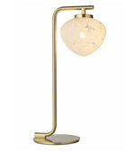 Satin Brass Art Deco Styled Table Lamp - The Farthing