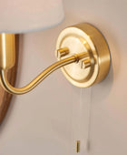 Satin Brass Avent Bathroom Wall Light - The Farthing