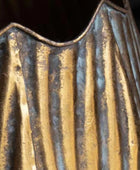 Gold Scallop Planter On Stand