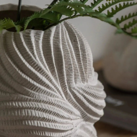 Sculptural Shaped Stoneware Vase - The Farthing