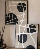 Set of 2 Modern Graphic Framed Canvas Set - The Farthing