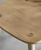 Set of 2 Spindle Back Wood Dining Chairs - The Farthing