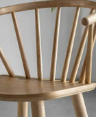 Set of 2 Spindle Back Wood Dining Chairs - The Farthing