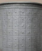 Set of 3 Distressed Round Metal Planters - The Farthing