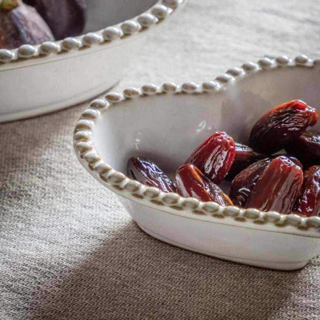 Set of 3 Stoneware Heart Shaped Bowls - The Farthing