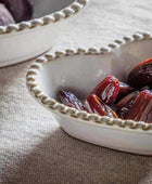 Set of 3 Stoneware Heart Shaped Bowls - The Farthing