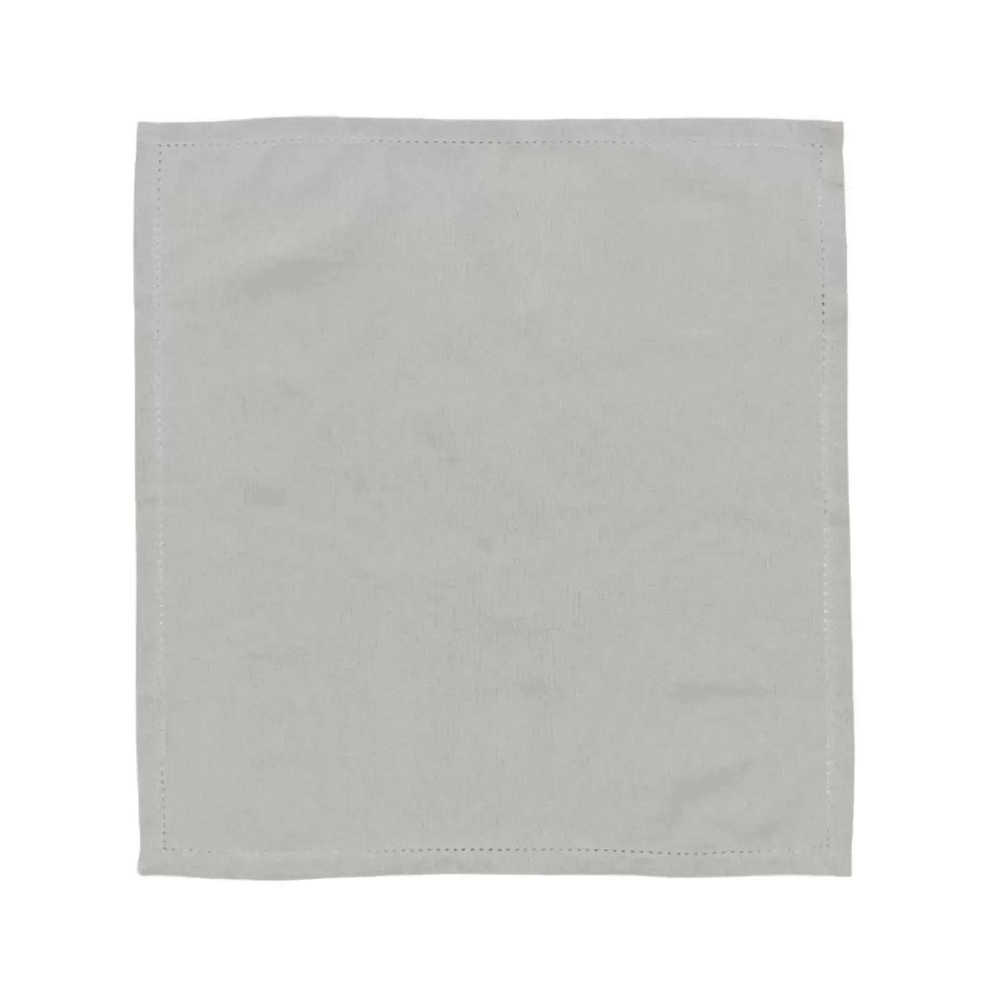 Set of 4 Dove Grey Cotton Napkins - The Farthing