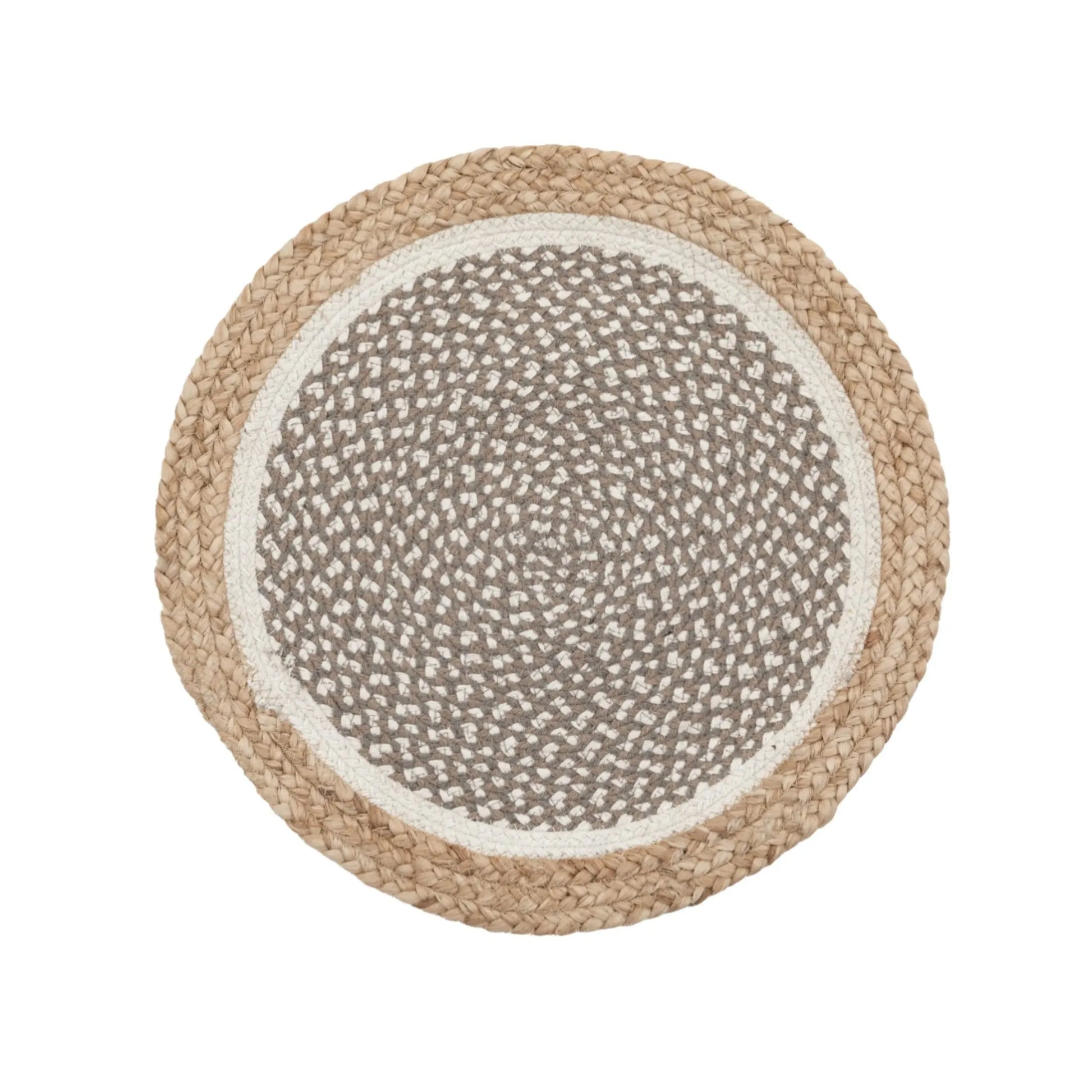 Set of 4 Natural Weave Round Placemats - The Farthing