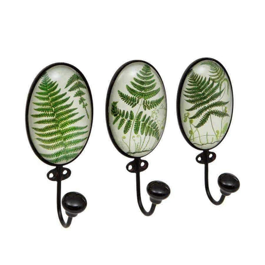 Set of Three Fern Hooks - The Farthing