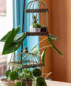 Set of Two Aged Metal Decorative Plant Pot Cages - The Farthing