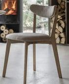 Set of Two Gently Curved Dining Chairs - The Farthing