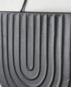 Set of Two Matt Black Metal Wall Planters - The Farthing