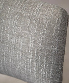Set of Two Mid Century Grey Fabric Dining Chairs - The Farthing