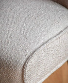 Set of Two Neutral Taupe Linen Dining Chairs - The Farthing