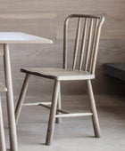 Set of Two Oak Nordic Style Dining Chairs - The Farthing