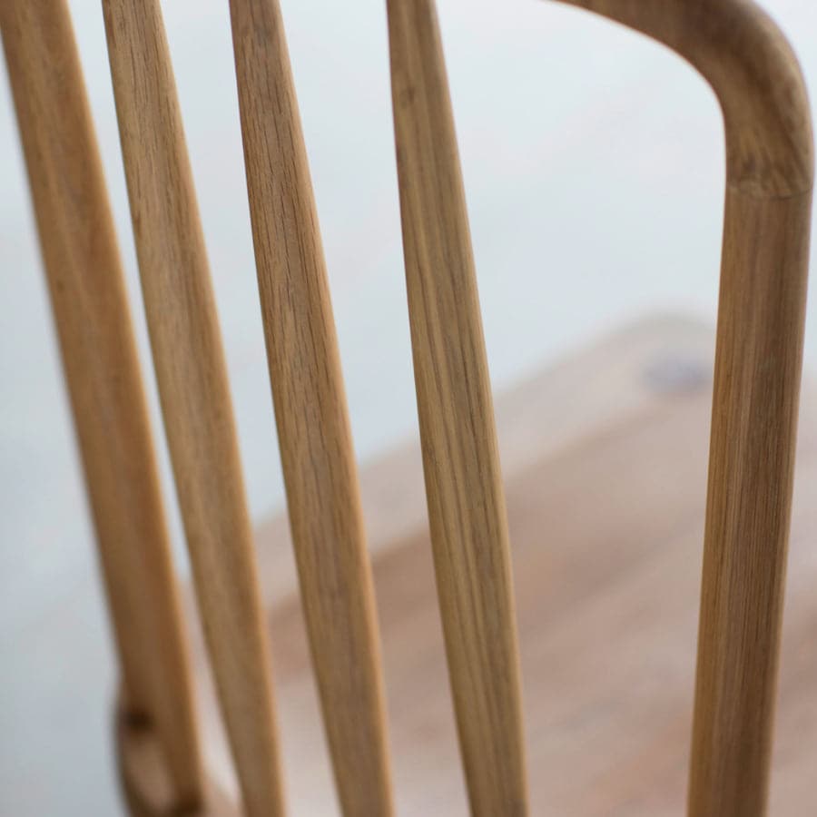 Set of Two Oak Nordic Style Dining Chairs - The Farthing