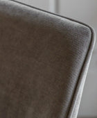 Set of Two Open Back Grey Fabric Dining Chairs - The Farthing