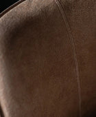 Set of Two Tan Leather Dining Chairs - The Farthing