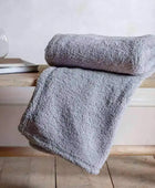 Silver Grey Fleece Throw - The Farthing