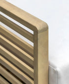 Slatted Acacia Wood Outdoor Chairs & Table Set - The Farthing