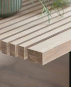 Slatted Oak Rectangular Coffee Table - The Farthing