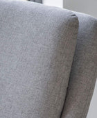 Slim Leg Grey Fabric Arm Chair - The Farthing