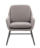 Slim Leg Grey Fabric Arm Chair - The Farthing