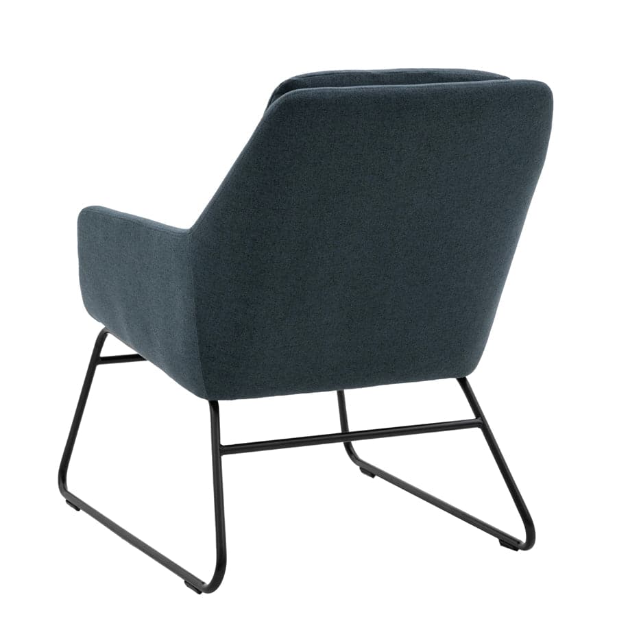 Slim Leg Midnight Blue Arm Chair - The Farthing